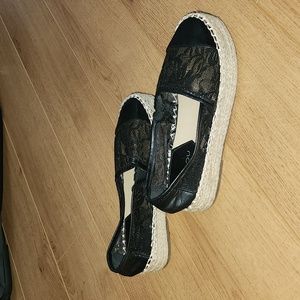 Black espadrilles